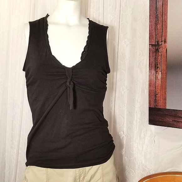 Moda International Tops - Moda Curve Accentuating Deep V Neck Top